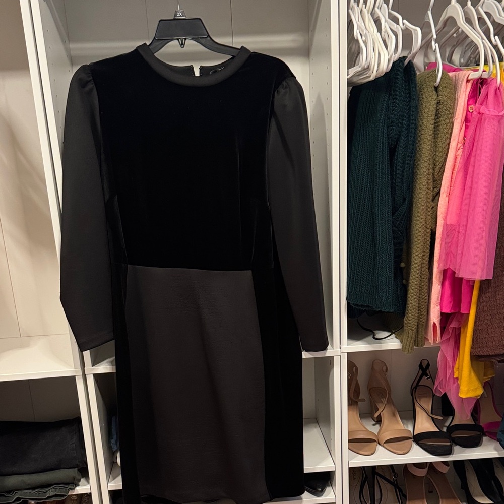 Eloquii Black Long Sleeve Dress
